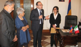 Cerimonia di consegna delle medaglie presso l’Ambasciata della Repubblica d’Armenia in Italia