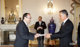Դեսպան Ռուբեն Կարապետյանը իր հավատարմագրերն է հանձնել Պորտուգալիայի նախագահին